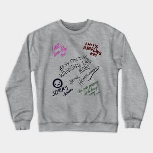 the boys hughie broken hand art Crewneck Sweatshirt